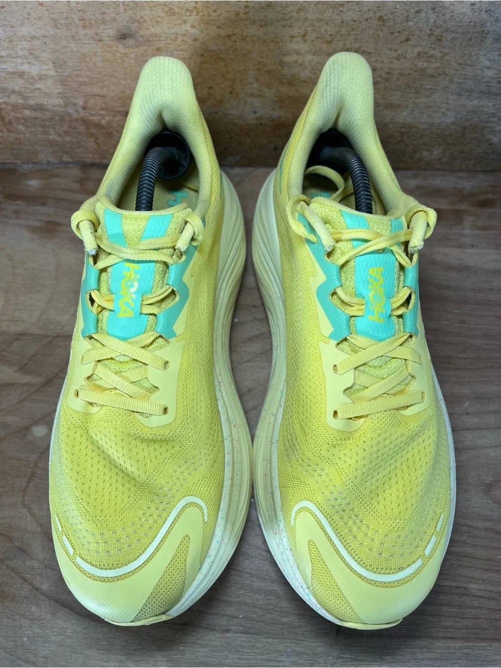 Hoka One One Skyward X Mens Size 11.5 Running Shoes Sneakers Lemonade Sunlight